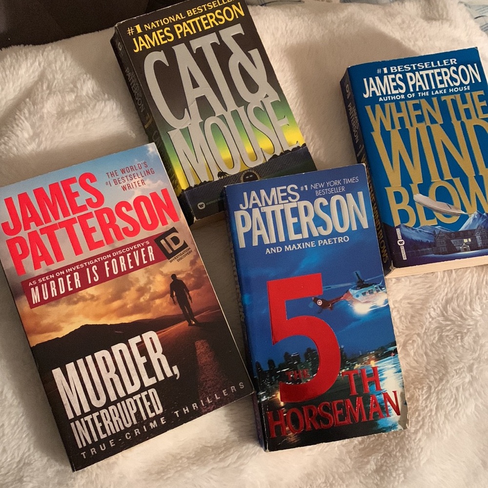 SALE!!! James patterson set of 4 mystery books